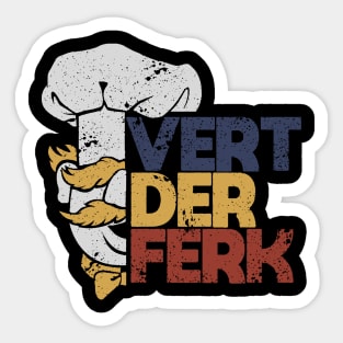 VINTAGE  - SWEDIS CHEF - VERT DER FERK Sticker